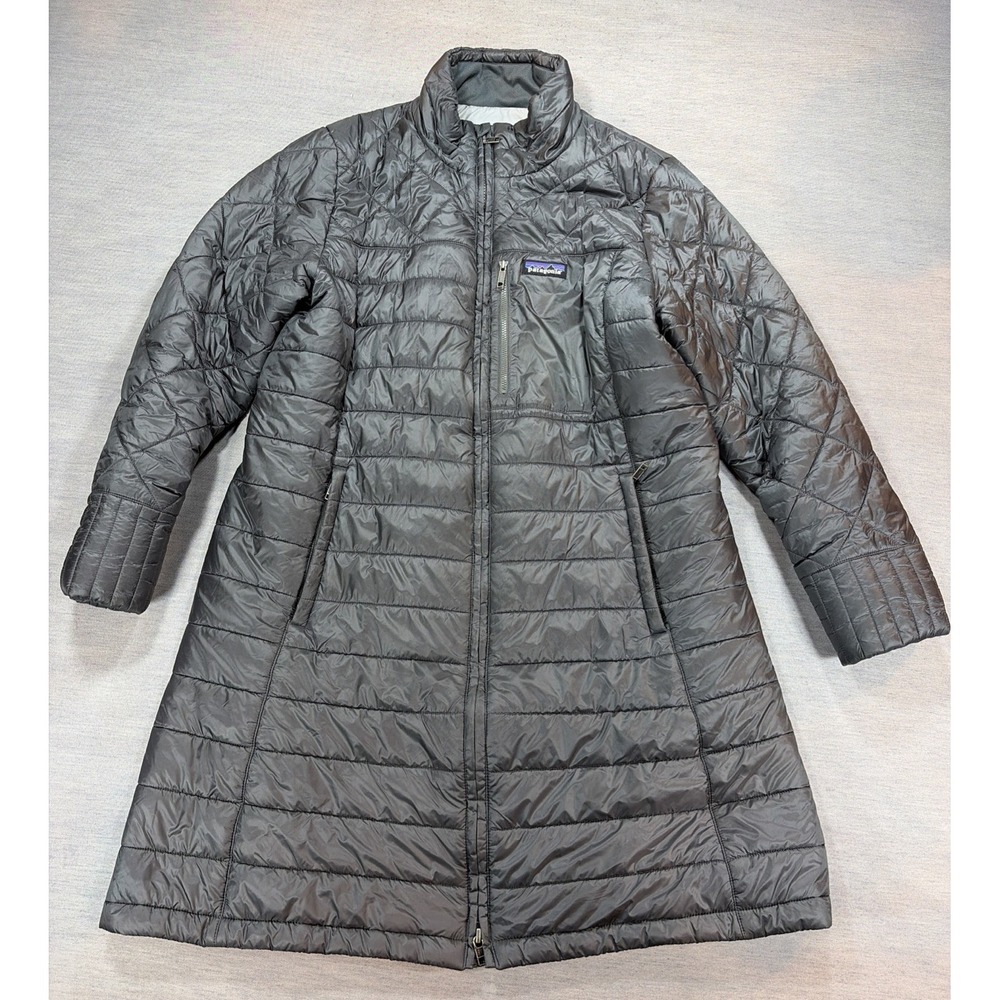 Patagonia Women's Nano Puff Insulated Jacket Coat Size XL Gray